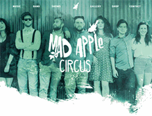 Tablet Screenshot of madapplecircus.com